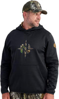 Nomad Men's North Star Hoodie, Comfortable Midweight Hunting Hoodie With Camo Logo for Everyday and Outdoor Lifestyle
