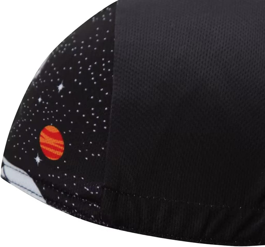Funny Cycling Cap - Polyester Cartoon Cycling Hat-Under Helmet - Cycling Helmet Liner Breathable&Sweat Uptake