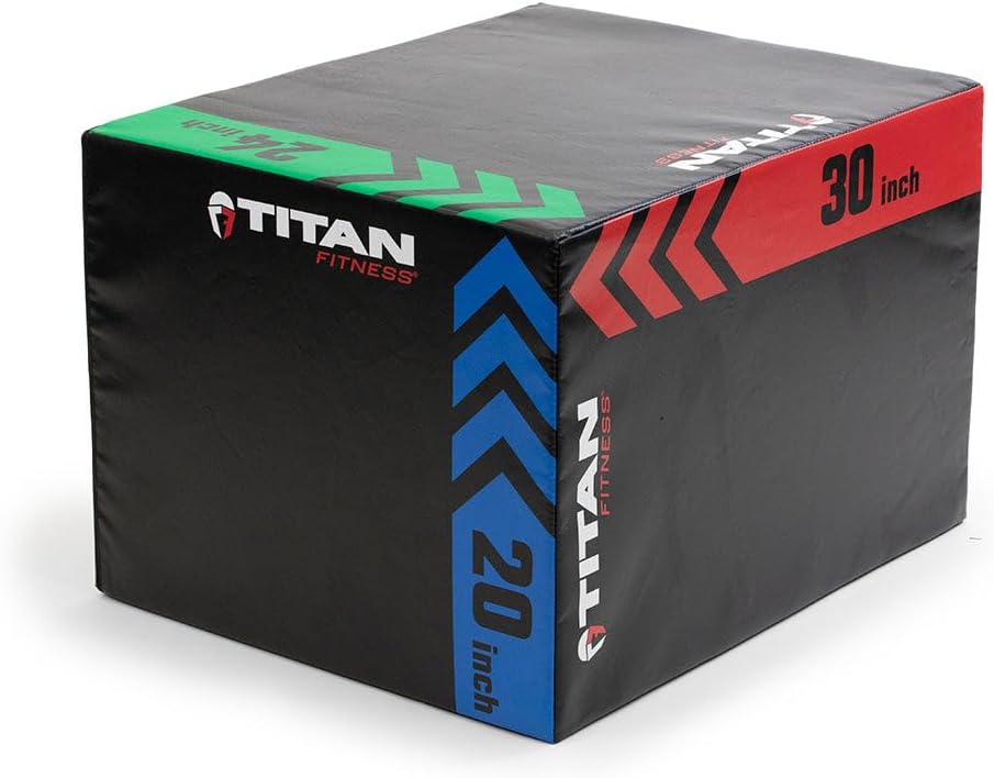 Titan Fitness 3-in-1 Heavy Foam Plyometric Jump Box