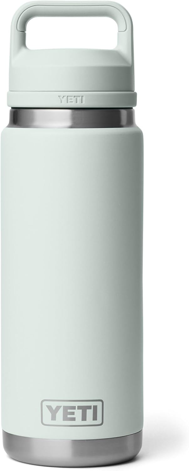 YETI Rambler 26 oz Bottle, Vacuum Insulated, Stainless Steel with Chug Cap, Black