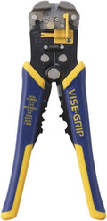 IRWIN Vise-Grip Wire Stripper, 2 Inch Jaw, Cuts 10-24 AWG, ProTouch for Comfort, Blue (2078300)