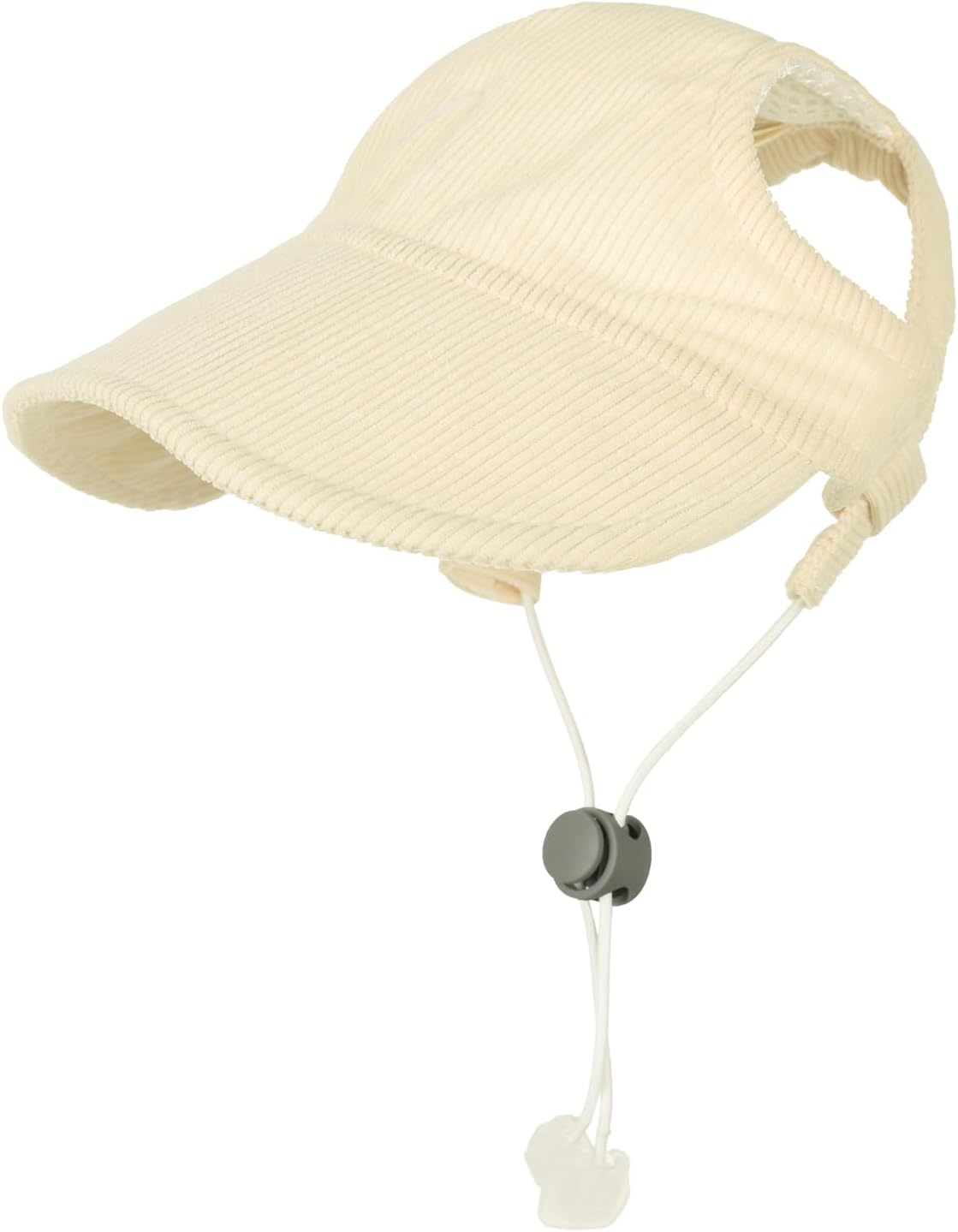 Pet Dog Baseball Cap, Cat Hat, Cat Dog Sun Cap with Ear Holes, Adjustable Puppy Outdoor Sun Hat (Khaki, Medium)