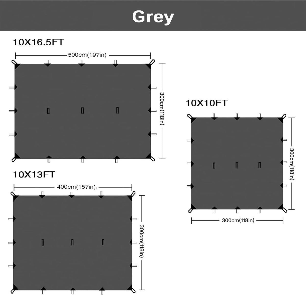 KALINCO Tent Tarp, Picnic Mat Camping Tarp Tent Hammock Tarp, pu Waterproof Camping tarp Tent Rain Fly Picnic Mat Survival Shelter Sunshade