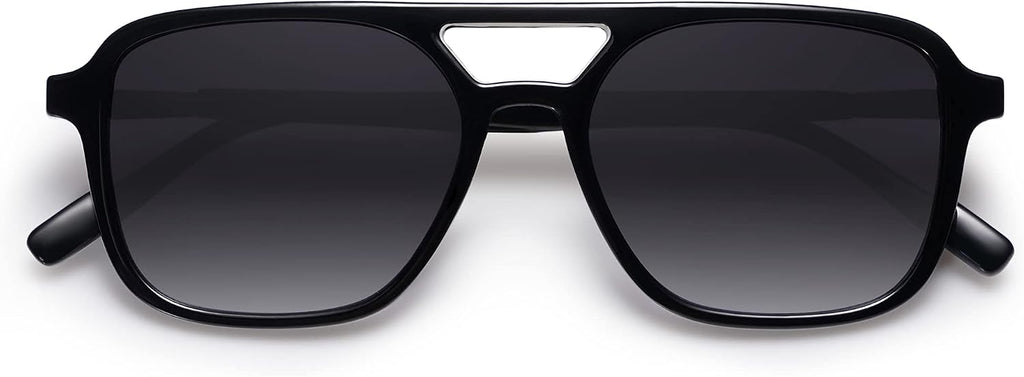 SOJOS Retro Aviator Sunglasses Womens Mens,Trendy Rectangle Shades SJ2202