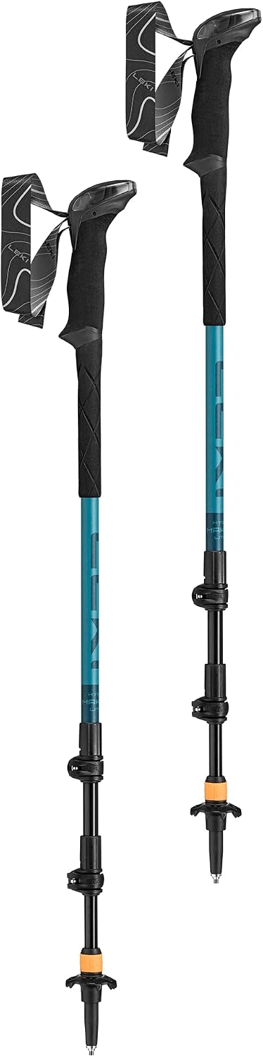 LEKI Makalu Lite AS Trekking Poles | Aluminum, Adjustable, Collapsible, Lightweight Hiking Sticks, Anti-Shock Performance