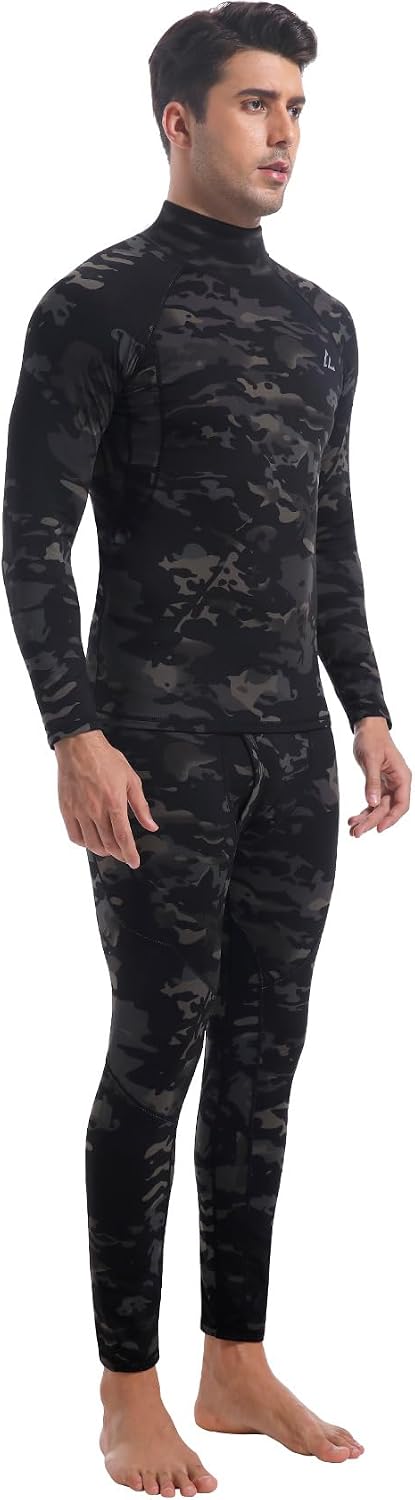 Mens Thermal Underwear Long Johns Set Cold Weather Hunting Base Layer
