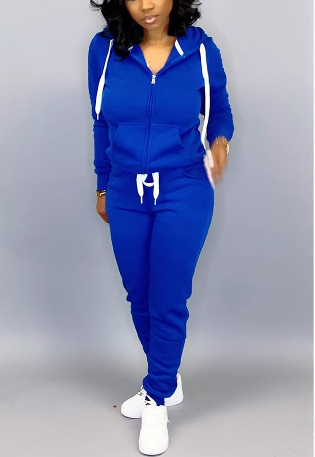 Mrskoala Two Piece Outfits for Women Tracksuit Sweat Suits Workout Sets Loungewear with Pocket