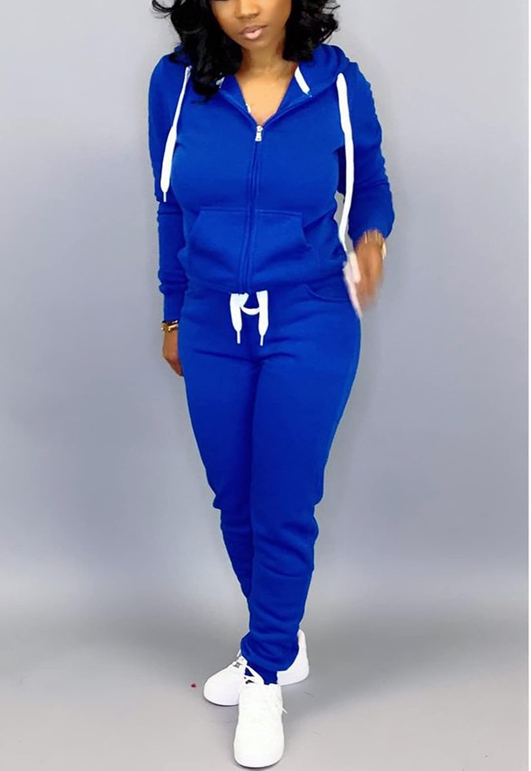 Mrskoala Two Piece Outfits for Women Tracksuit Sweat Suits Workout Sets Loungewear with Pocket