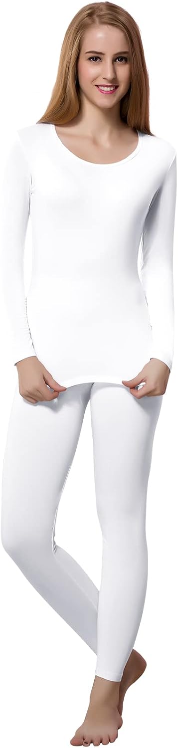 Women's Thermal Underwear Base Layer with Fleece Lined Winter Cold Weather