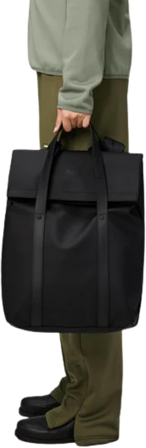 RAINS 2 Way Tote Backpack - Waterproof Convertible Laptop Bag, 4 Gallon
