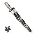7/8" Reamer Drill Bit for Metal, M2 HSS Taper Reamer for Steel, Alloy, Wood, Plastic to Align, Enlarge Holes – 5-Spiral Flutes, 1/2" Non-Slip Shank, 22mm Car Reamer, Bridge Construction Reamer.