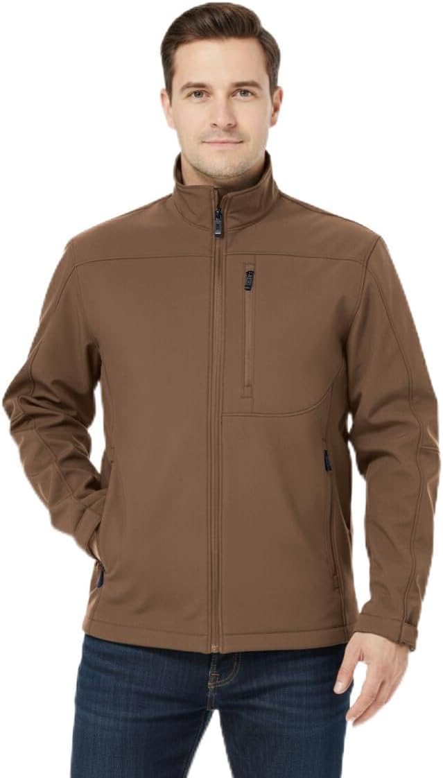 Weatherproof Men's Softshell Jacket – Wind & Water Resistant – Breathable, Lightweight Outdoor Coat