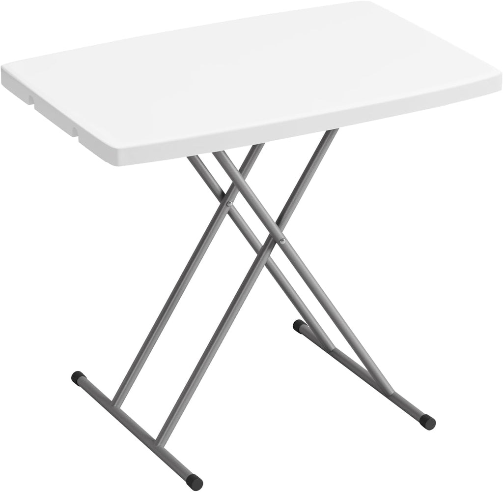 BestOffice | 4FT Folding Table | Brown Ratten | Portable Plastic Table