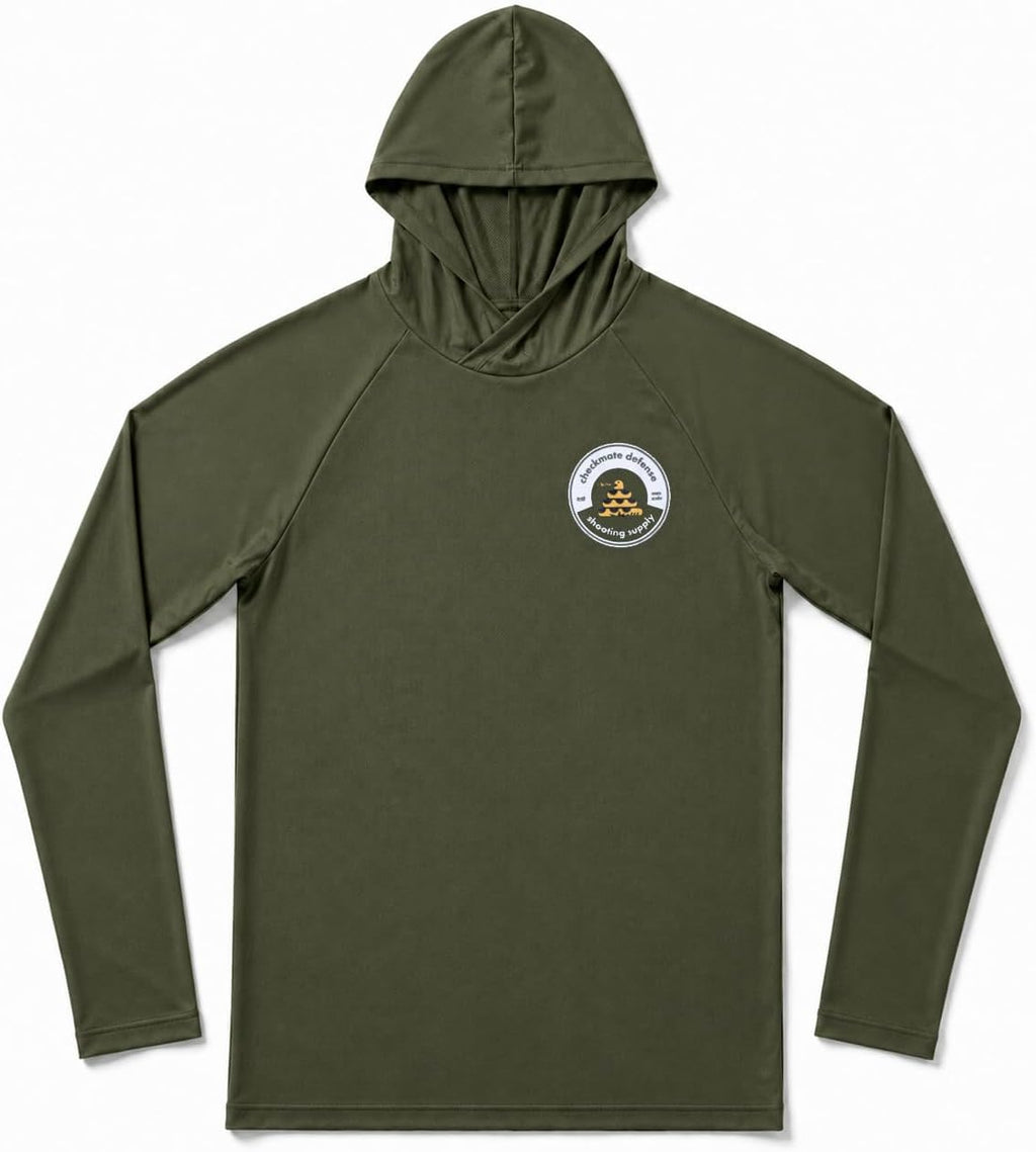 Outdoor Performance Hoodie, Lightweight Micro Mesh Hooded Shirt with 4-Way Stretch for Hiking Fishing Gym