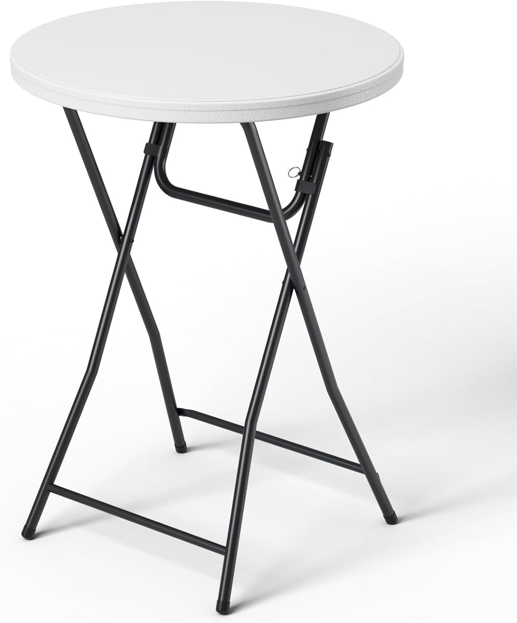 Folding Table, 32 Inch Foldable Cocktail Bar, High Top Round Folding Tables No Assembly, Portable Bistro & Commercial Furniture for Wedding, Banquet, Party, Indoor Outdoor Use