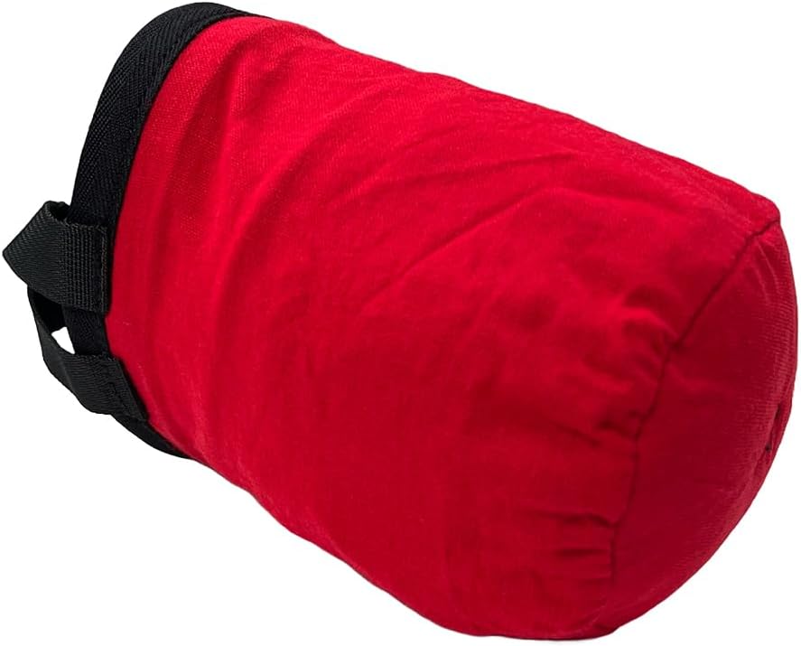 Ultralight Chalk Bag with Secure Cinch Closure and Durable Nylon Loop, Perfect for Rock Climbing, Bouldering, Crossfit, and Gymnastics, Red
