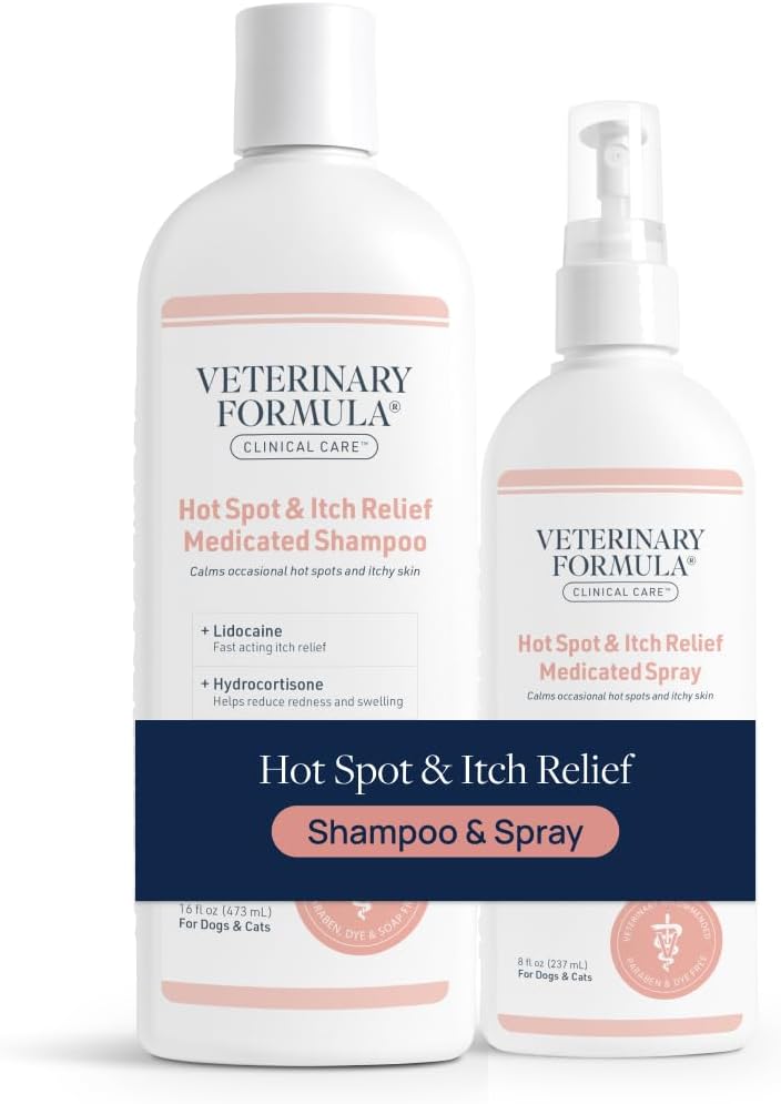 Veterinary Formula Clinical Care Hot Spot & Itch Shampoo + Spray Bundle