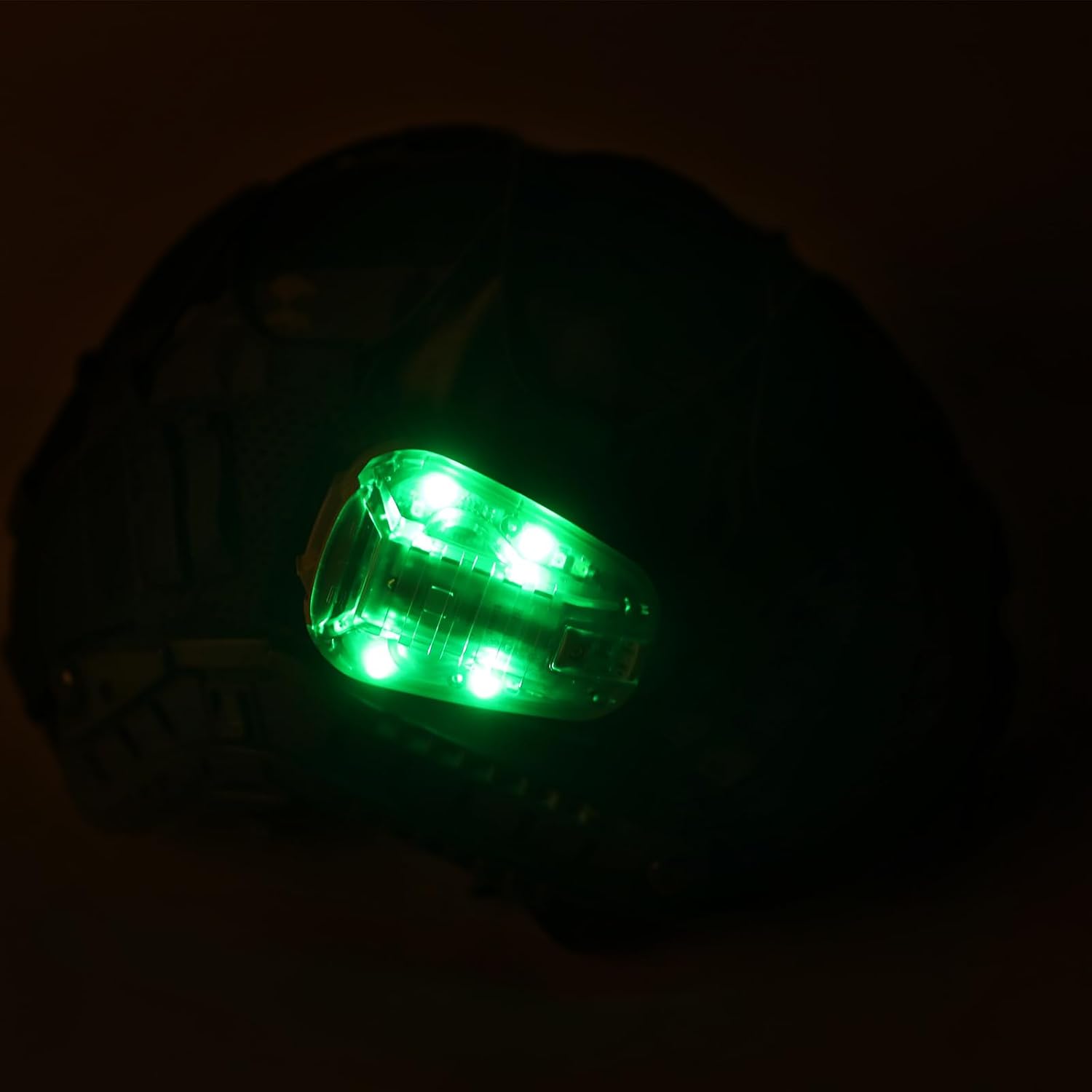 Tactical Helmet Light,4 Modes Visible LED IR Constant-on/Strobe,Waterproof Ladybird Lamp Survival Signal Light for Outdoor Sports Survival Signal Light,1*CR123A Battery Included.