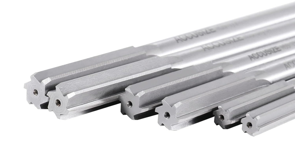 Accusize HSS Chucking Reamer Set 1/16 to 1/2 in by 1/64, 5500-SF00