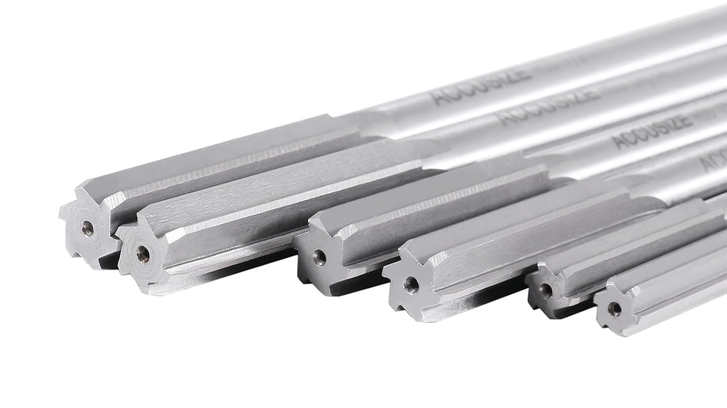 Accusize HSS Chucking Reamer Set 1/16 to 1/2 in by 1/64, 5500-SF00