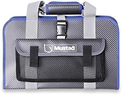 Mustad Jig Bag, Water-Resistant, 500D Tarpaulin, Dedicated Jig Slots with Mesh Panels