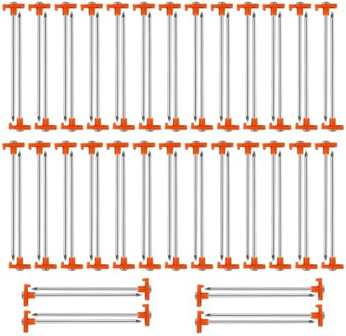 40 Pack Tent Stakes Heavy Duty, 7.8 Inch Galvanized Non-Rust