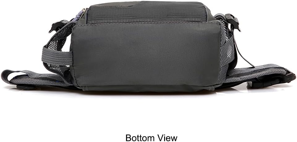 Entchin Water-Resistant Fanny Pack, 4-Zipper Belt Bag