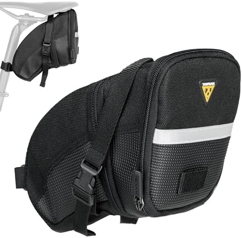 Topeak TC2262B Aero Wedge Pack with Strap Mount, Large , Black