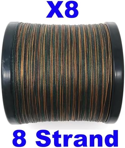 Reaction Tackle Braided Fishing Line - Pro Grade Power Performance for Saltwater or Freshwater Fish - Colored Fishing Line Braid for Extra Visibility