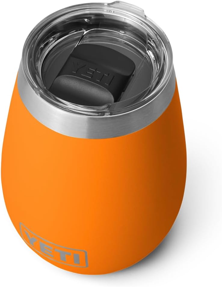 YETI Rambler 10 oz Wine Tumbler, Vacuum Insulated, Stainless Steel with MagSlider Lid, Rescue Red