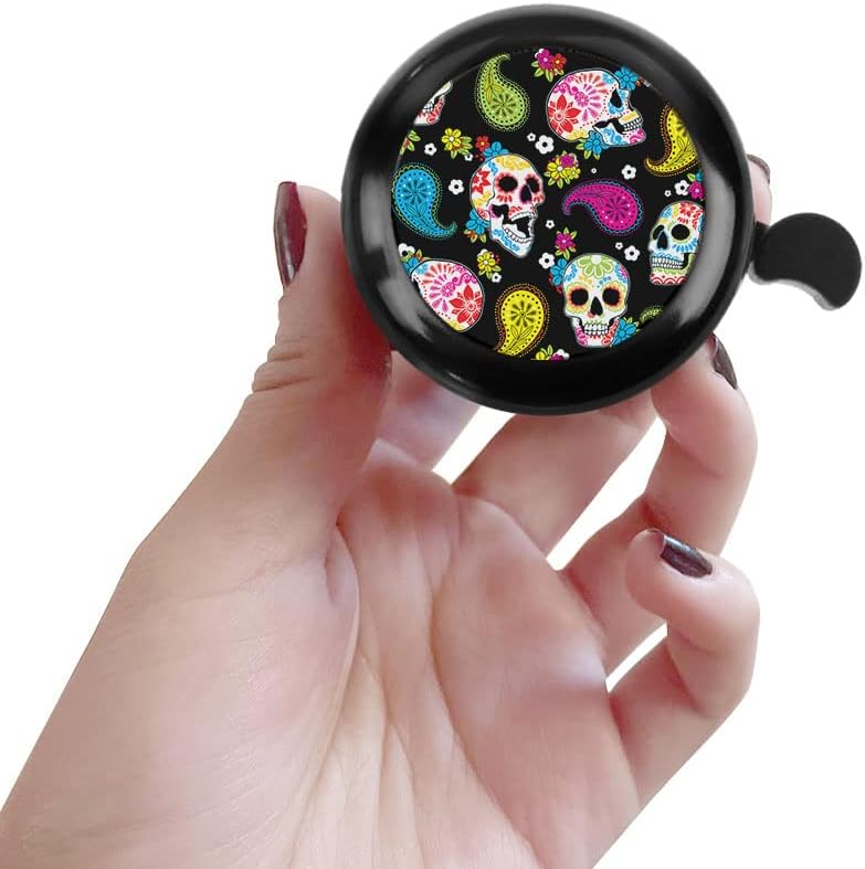 WIRESTER Cute Aluminum Round Bike Bell, Classic Ring Bicycle Bell, Bike Accessories Bell Ring for Adults Kids Girls Boys (Black, Red, Blue, Purple)