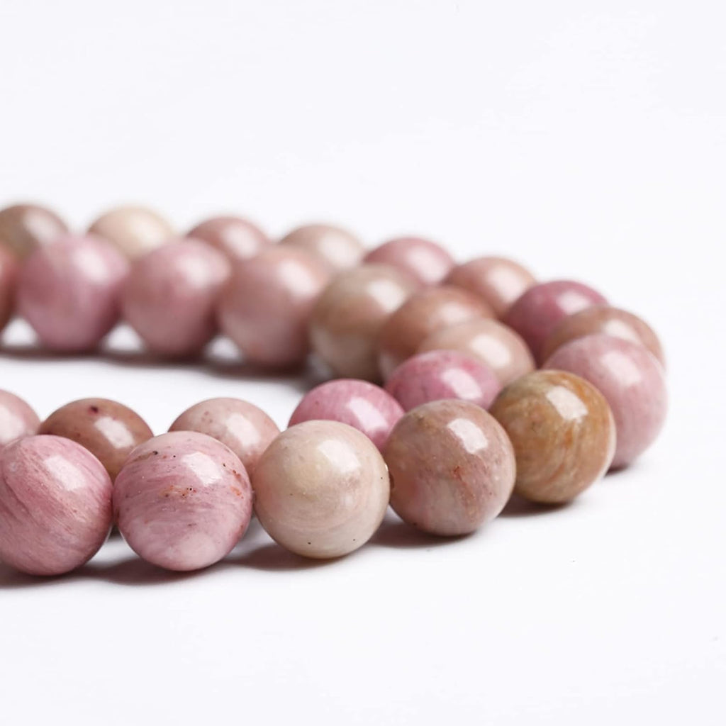 10MM 36PCS Natural Stone Red Rhodochrosite Gemstone Crystal Beads for Jewelry Making DIY Bracelet Necklace Semi Precious Beads