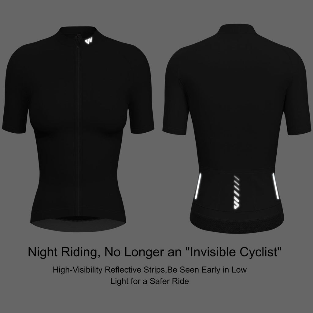 Wulibike Cycling Jersey Women Long Sleeve,Bike Shirts for Women Biking Tops Breathable Cycle Jerseys with 4 Pockets