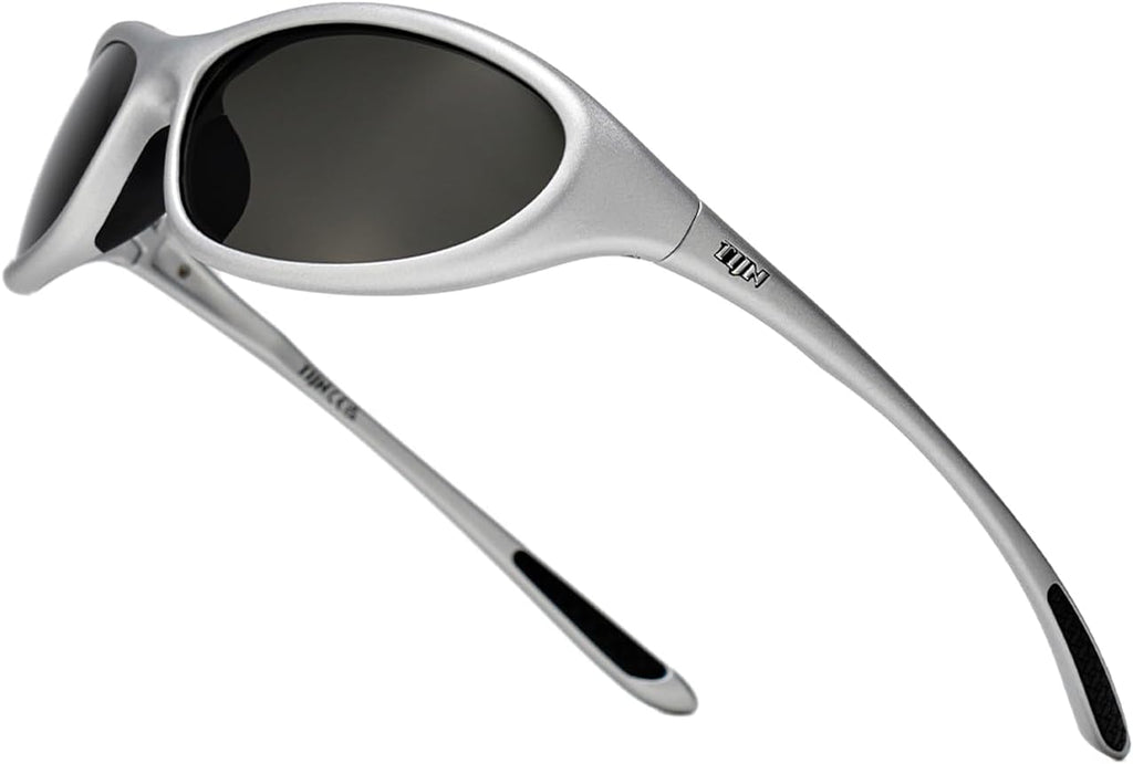 TIJN Sports Sunglasses UV400 Wraparound for Men Women Cycling, Vanta