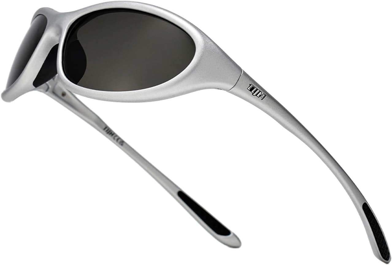 TIJN Sports Sunglasses UV400 Wraparound for Men Women Cycling, Vanta