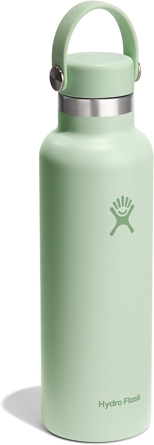 Hydro Flask Water Bottle - Insulated Stainless Steel - Non Spill, Leakproof in 21 Oz Aloe Green