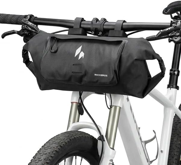 ROCKBROS Bike Handlebar Bag, Waterproof Front Frame Pouch with 8L Capacity