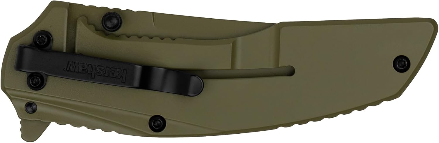 Kershaw Outright Folding Pocket Knife, 8Cr13MoV Stainless Steel Blade, Pocketclip