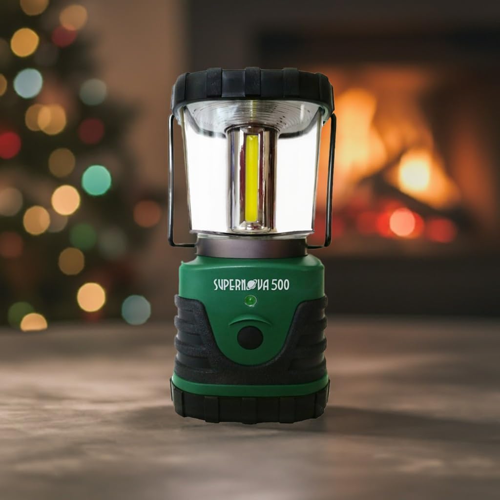 Supernova Battery Powered Lantern, Bright, Long Lasting, Weather-Resistant LED Camping Lantern, Great for Storms, Hurricane Supplies, Survival Kit, Power Outages, Outdoors, & Camping Essentials (500)