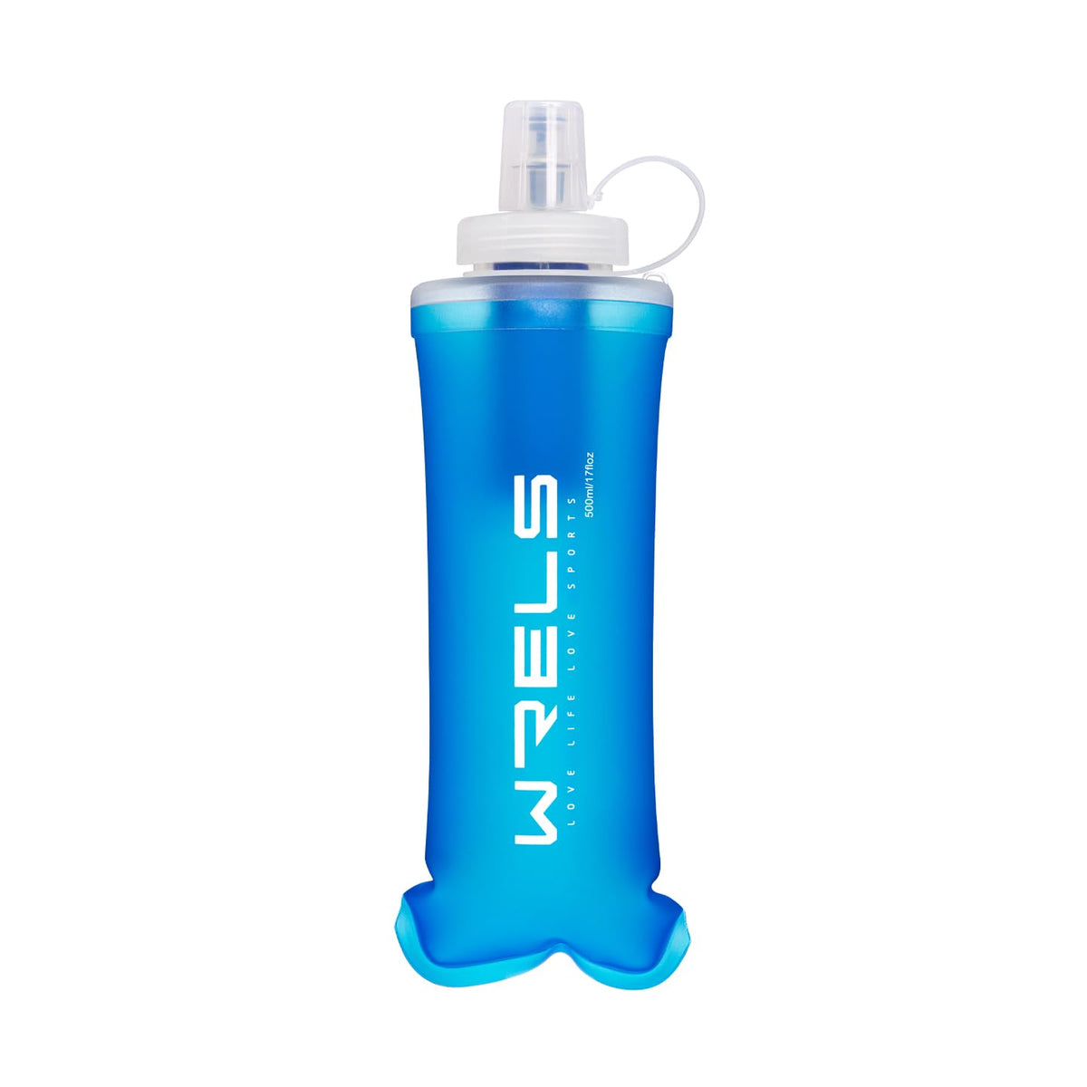WRELS Collapsible Squeeze Bottle Filter,NSF/SGS Certified,500ml Ultralight Portable Water Filter for Camping,Hiking,Backpacking. (Dark Blue)