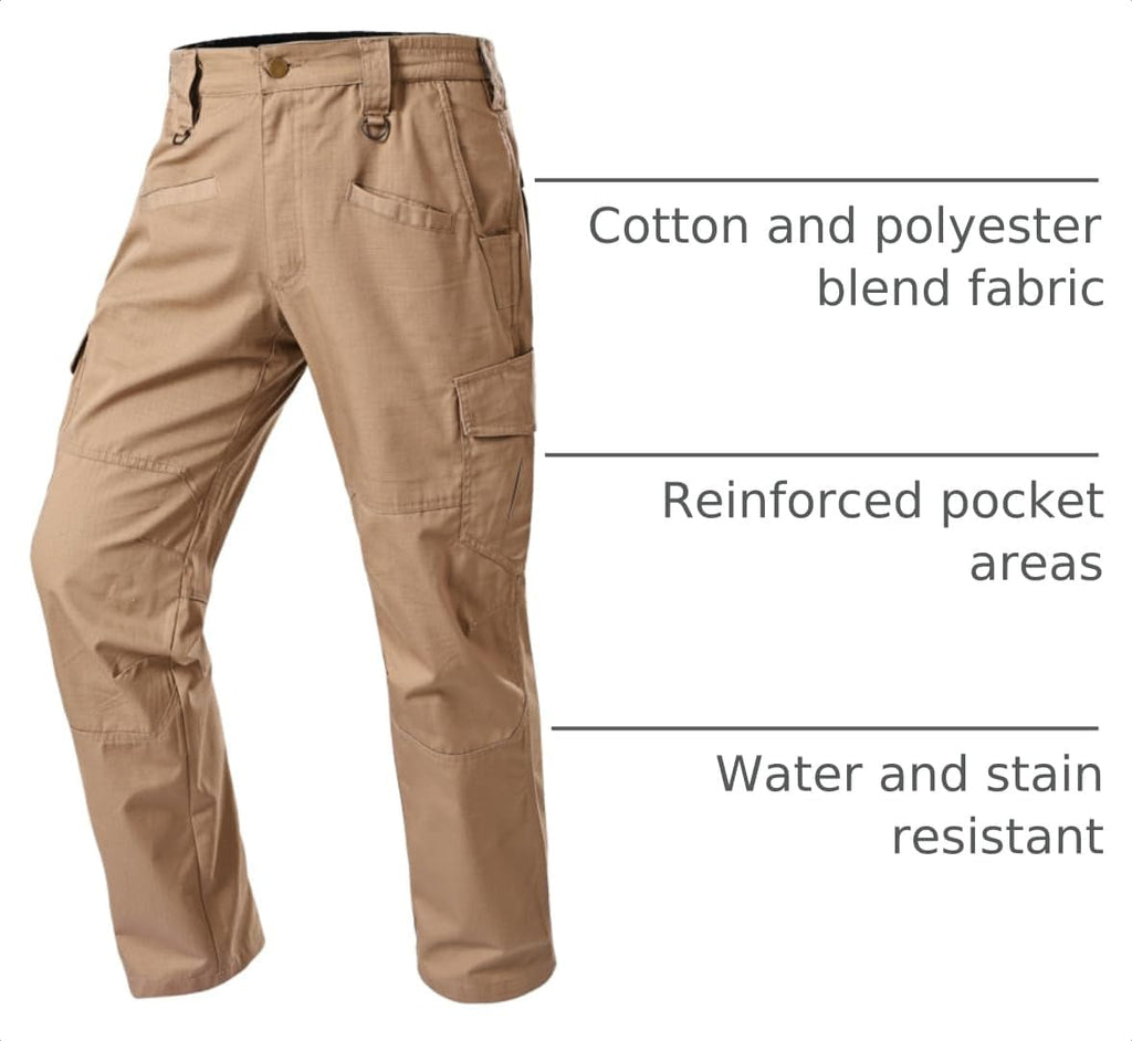 CNBQDD Mens Work Pants Cargo Tactical Construction for Men Ripstop Waterproof Lightweight Outdoor Hiking with Pockets