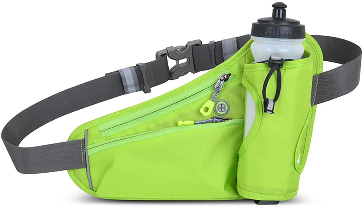 Fanny Running Belt Waist Crossbody BumBags for Running Hiking Travel Workout Adjustable Buckle Strap for Women (Rose Red)