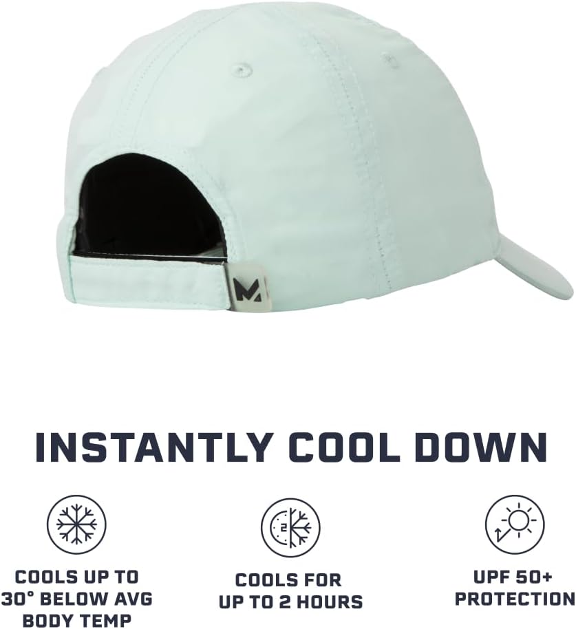 MISSION Cooling Performance Hat, Unstructured Low-Profile Adjustable Fit - UPF 50 - for Running, Workouts & Outdoors