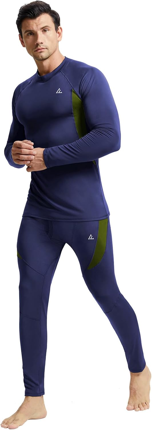 Mens Thermal Underwear Long Johns Set Cold Weather Hunting Base Layer