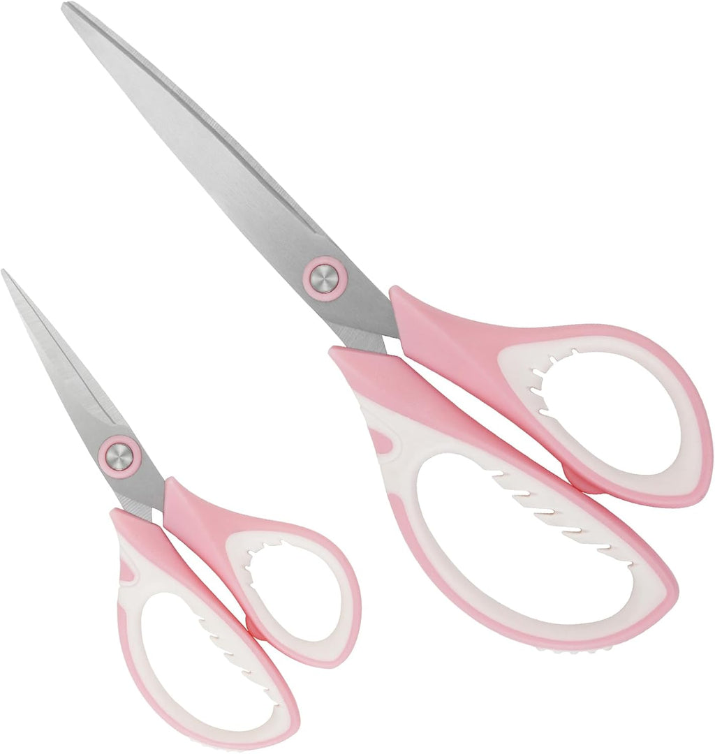 MAUFORE Pink Professional Sewing Scissors and Rotary Cutter with Blades Set