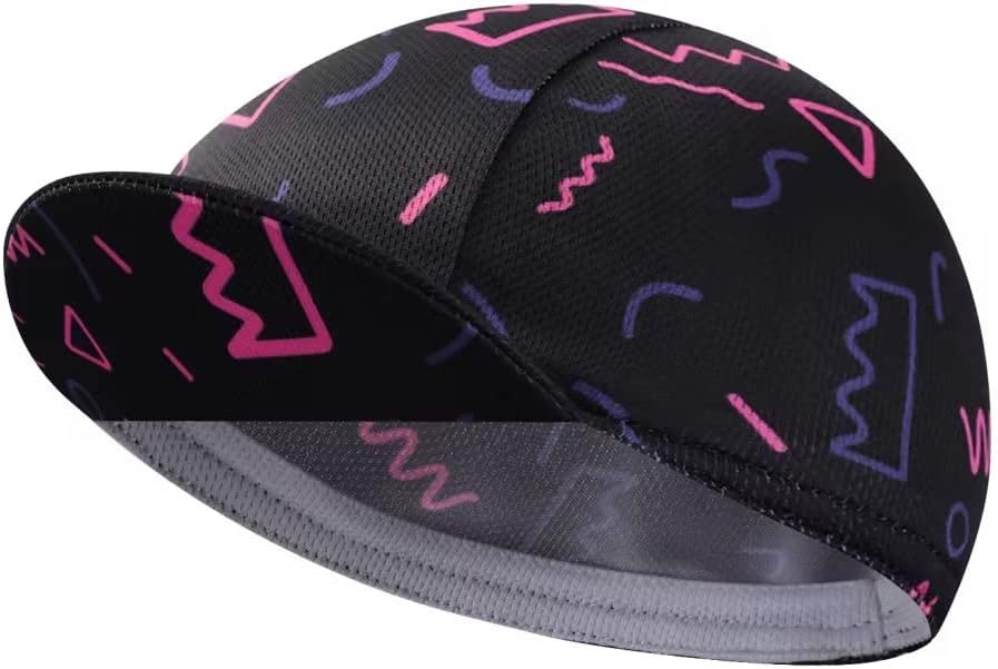 Multicolor Cycling Cap - Polyester Cycling Hat-Under Helmet - Cycling Helmet Liner Breathable&Sweat Uptake