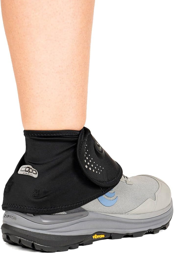 Topo Athletic Unisex Adult Topo Performance Trail Gaiter |Lightweight Stretch Nylon Black/Black Shoe Gaiter for Trail Running
