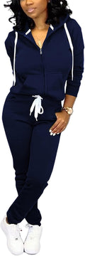 Mrskoala Two Piece Outfits for Women Tracksuit Sweat Suits Workout Sets Loungewear with Pocket