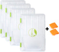YVLEEN Fishing Tackle Boxes - 3600 3700 Tackle Box Plastic Storage Organizer Box with Removable Dividers - 2packs/4packs Tackle Trays - Included 2pcs of Extra Clip