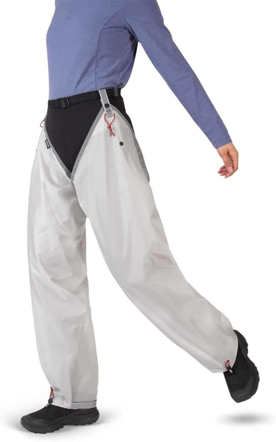 2000mm Waterproof Full Leg Gaiters, Protection for Ankle to Thigh Chaps,ltra-Lightweight Rain Pants